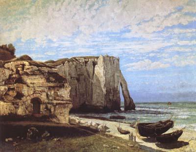 Gustave Courbet The Cliff at Etretat after the Storm (mk09) oil painting picture